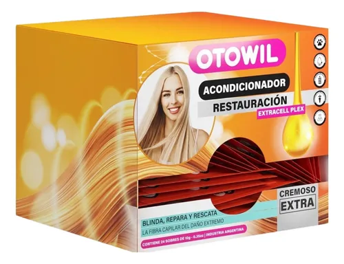 Acondicionador Otowil Caja X 24 Sobres De 10g Sachet Gym