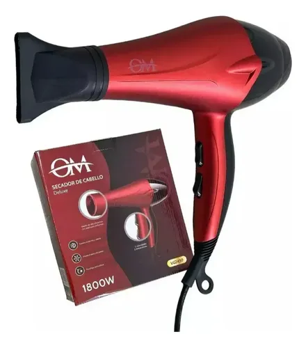 Secador De Pelo Om Profesional Frio Calor 1800w 2 Velocidade