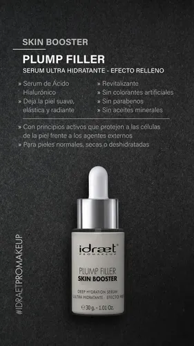Serum Ultra Hidratante Skin Booster Efecto Relleno Idraet Tipo de piel Todo tipo