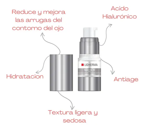 Contorno De Ojos Antiage Arrugas 4d Con Hialuronico Lidherma
