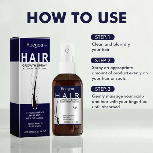 Spray Para Cabello Hoegoa Para Un Cabello Más Fuerte Y Brill