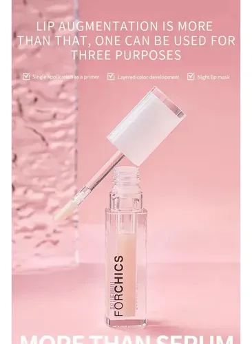 Set Forchics: Brillo Labial Voluminizador con Ácido Hialurónico y Rímel Negro de Larga Duración