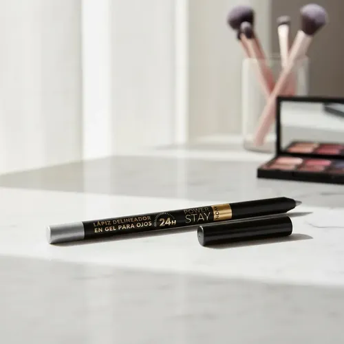 Lapiz Delineador En Gel Power Stay Ojos Avon 24hs Color Silver Shimmer