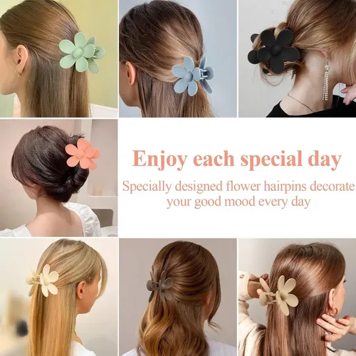 Clip De Garra De Flor 7 Piezas Vivinin Para Cabello Grueso