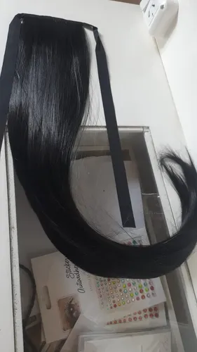 Extensiones Cola De Caballo Aplique Cabello Símil Natural