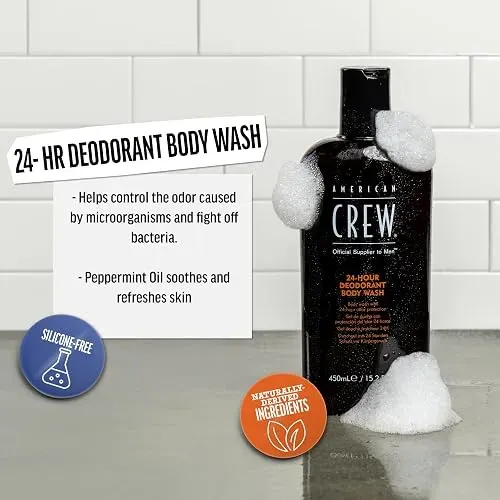 Jabón Corporal Desodorante American Crew 24 Horas Protección