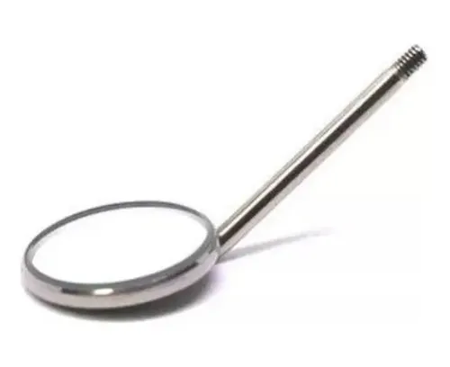 Espejo Dental Belkys Sin Aumento N°5 X12 Plateado Acero Inoxidable
