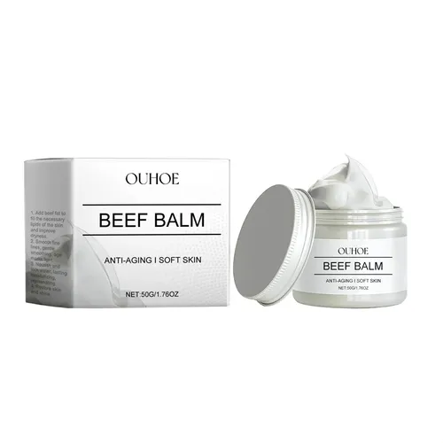 Crema Antiarrugas Con Grasa De Res, Reduce Las Manchas, Limp