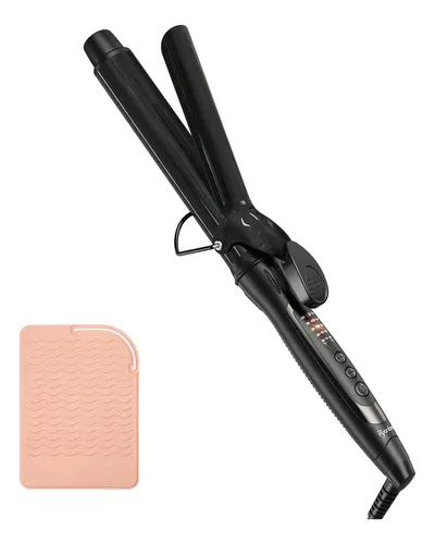 Plancha Rizadora Ryanboo 32mm 5 Temperaturas Negro – Uso Mu