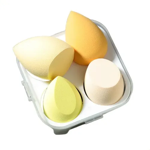 Caja De Esponjas De Maquillaje Ultra Suaves, Secas Y Húmedas