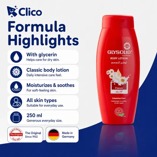 Loción Corporal Glysolid Classic Para Todo Tipo De Piel 250