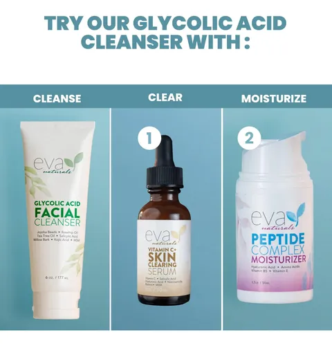 Eva Naturals Limpiador Facial Glicólico 180 Ml
