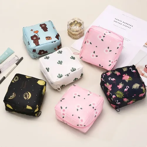Bolsa De Almacenamiento Para Cuidado Femenino (pk), Almohadi Pink Flowers Not Specified
