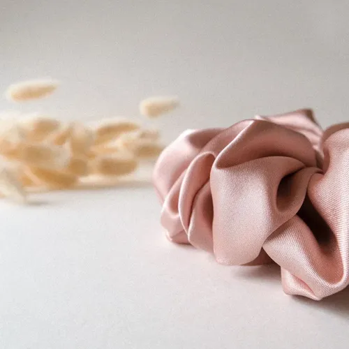 Scrunchie Colita Para El Pelo Cabello Anti Frizz Satén Raso