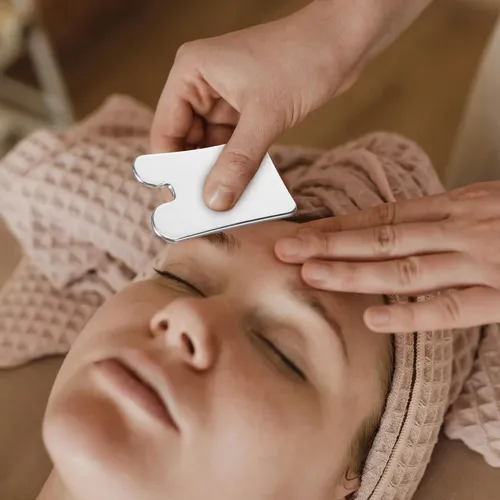Stainless Steel Face Scraper Gua Sha Facial Massage Tool
