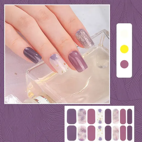 Kit De Pegatinas Para Uñas A La Moda, A Prueba De Manchas, 2