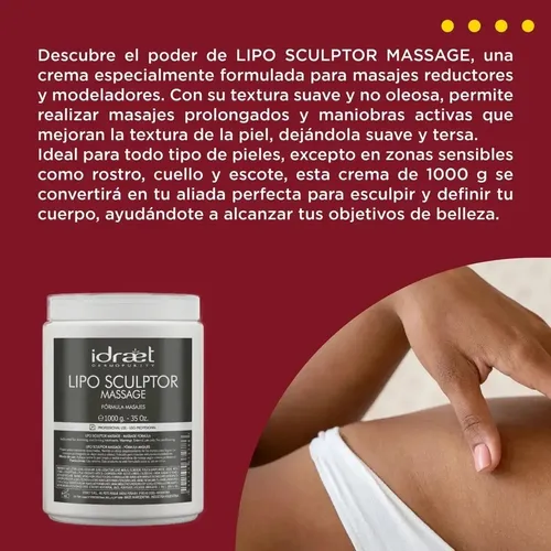 Lipo Sculptor Idraet Crema Corporal Reductora Reafirmante