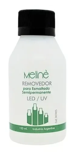 Meline Removedor Para Esmalte Uñas Semipermanentes 120 Ml Color
