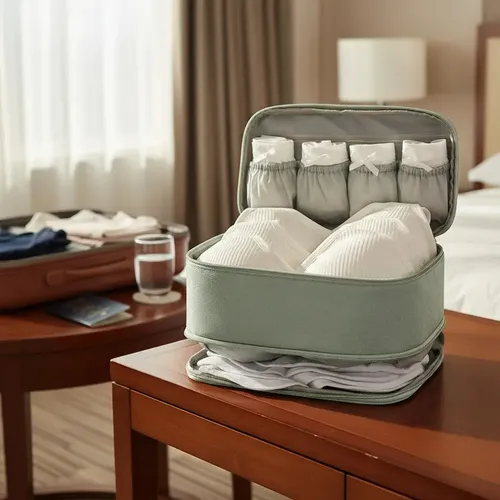 Neceser Organizador Viaje Ropa Interior Cosmeticos Maquillaj