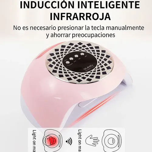 Cabina Uñas Profesional Led Uv Yc-57b 268w Soporte Celular