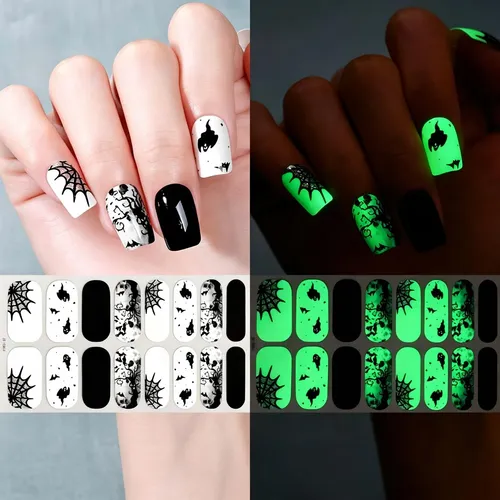 Juego De 4 Pegatinas For Decoración De Uñas Que Brillan En
