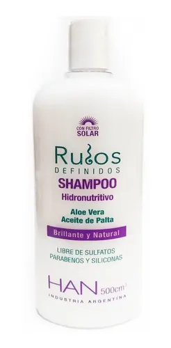 Combo Rulos Han Shampoo Y Enjuague 500cm3 Crema Peinar 200ml