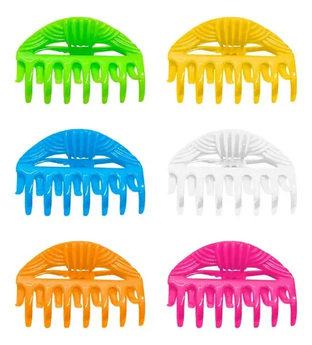 Broches De Pelo Grandes Plásticos De Col