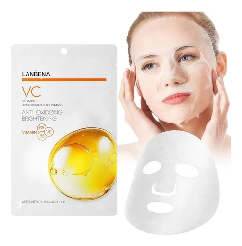 Mascarilla Facial Skin Care Lanbena Con Antioxidante Y Vit C