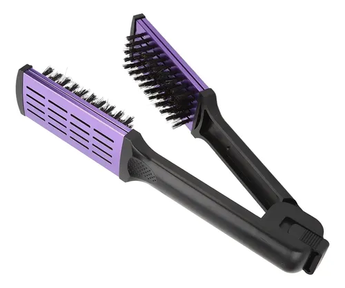 Cepillo Plano Con Pinza Para Alisar El Cabello, De Para