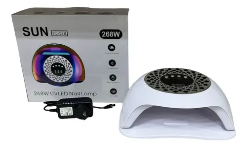 Cabina Sun Yc-57b 268w Uv/led Porta Celular Color Blanco