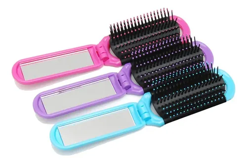 Set De Cepillo Y Peine Para El Cabello Luxxii Con Espejo Ple
