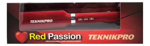 Teknikpro Red Passion Planchita Peluquería Pelo Húmedo Seco