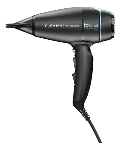 Secador Profesional Gama Compacto Bravo 80 Ultra Liviano Color Negro