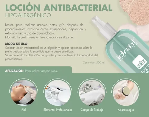 Idraet Locion Antibacterial Hipoalergenico X500ml