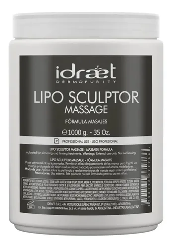 Crema Para Cuerpo Idraet Reductores Reafirmantes Lipo Sculptor En Pote 1kg