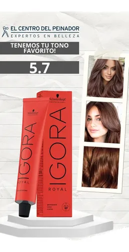 Tintura Igora Royal Tono 5.7 Castaño Claro Cobre 60g