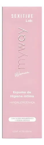 Espuma Higiene Intima Hialuronico Láctico Vegano Sexitive