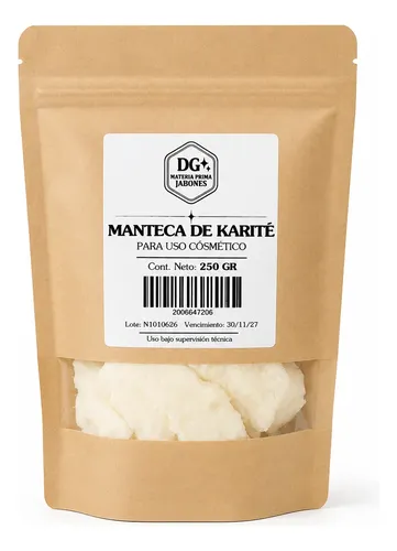 Manteca De Karité Pura Marca Dg