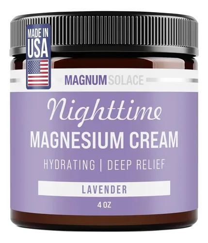 Loción De Magnesio – Crema De Magnesio De Noche – Aplicar So