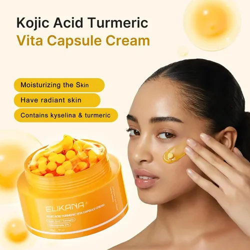 Set Sérum Y Crema Facial Ácido Kójico Cúrcuma