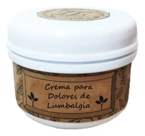 Crema Natural Con Aceites Esenciales: Dolores De Lumbalgia