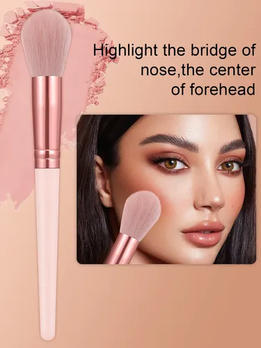 Set 37 Brochas Y Esponjas Para Maquillaje Completo Rosa