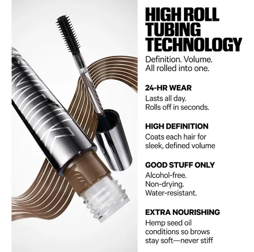 Gel De Cejas Kush High Roll Deep Brown 24 Hr Agua Resistente