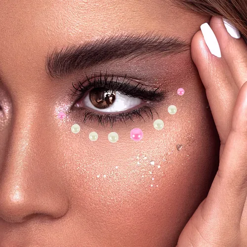 Pegatinas De Perlas Para Uñas 4 Hojas