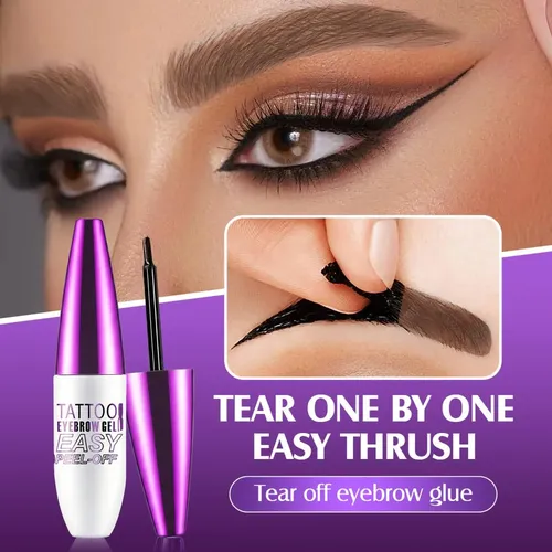 Gel Tinte Cejas Peel Off 2 Piezas, Impermeable, Tono