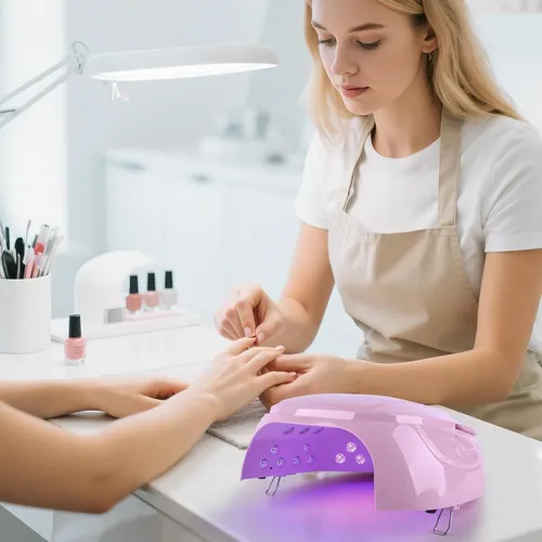 Lámpara Uv Led 126w Astonfog Púrpura, Secador De Uñas