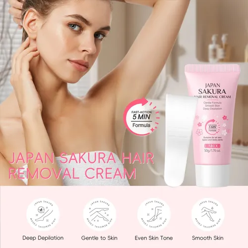 Set Laikou Crema Depilatoria Y Loción Corporal 2 Pzs Sakura