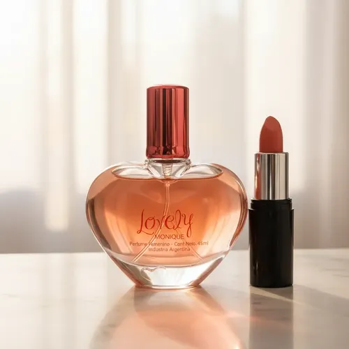 Regalo Perfume Femenino Lovely 45ml +lápiz Labial Monique Js