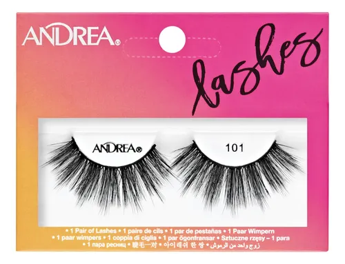 Tira De Pestañas Postizas Andrea Strip Lashes N° 101 Negro