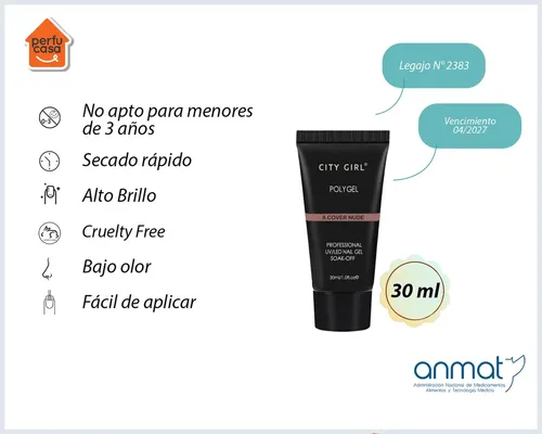 Kit Uñas Esmaltadas Semipermanente Set Completo Polygel Uv